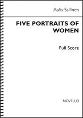 Five Portraits of Women, Op. 100 Study Scores sheet music cover